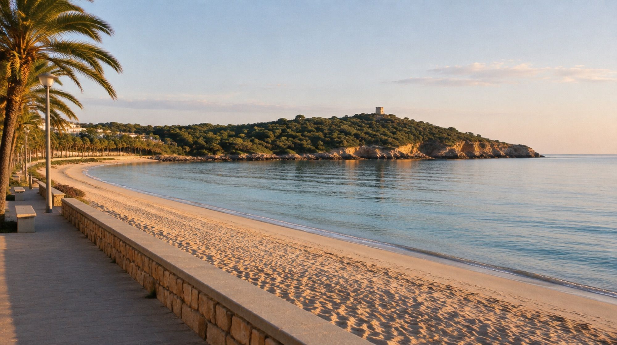 Strand von Sa Coma mit Punta de n'Amer
