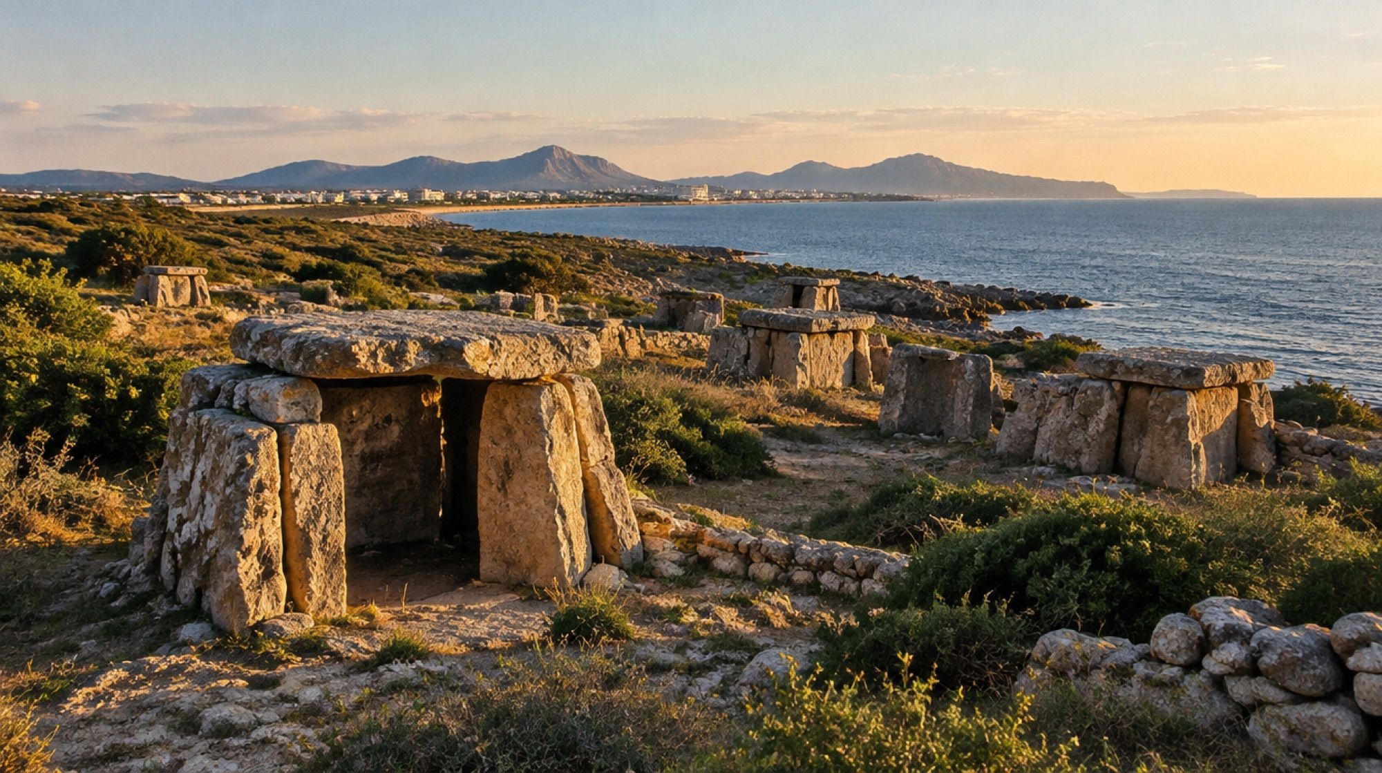 Prähistorische Nekropole Son Real an der Küste bei Can Picafort